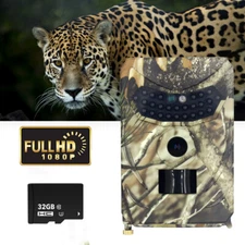 Wildlife Trail Camera 36MP 1080P HD, Night Vision Waterproof Hunting Camera 32GB