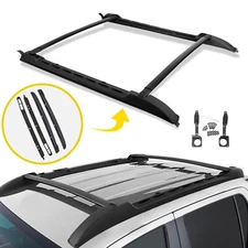 For 2005-2023 Toyota Tacoma Double Cab Top Roof Rack Cross Bars Side Rails Set