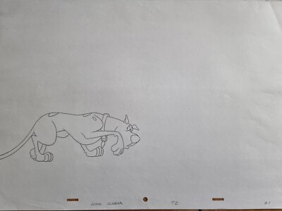 Original Animationskunst Cel Production Zeichnung Deutsche Dogge SCOOBY DOO #34