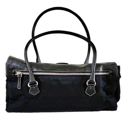 AUTHENTIC VINTAGE PRADA NYLON & LEATHER TESSUTO PUSH-LOCK AUTHENTIC VINTAGE PRADA NYLON & LEATHER TESSUTO PUSH-LOCK