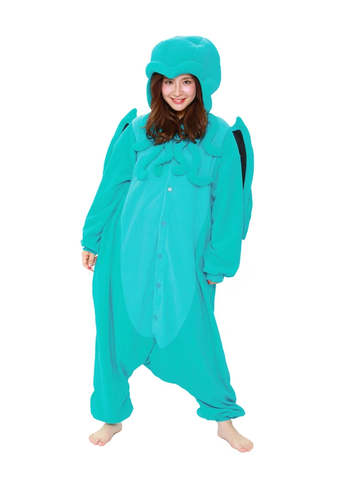 SAZAC Cthulhu Kigurumi - Disfraz para adulto de EE. UU. Foto 2 de 4