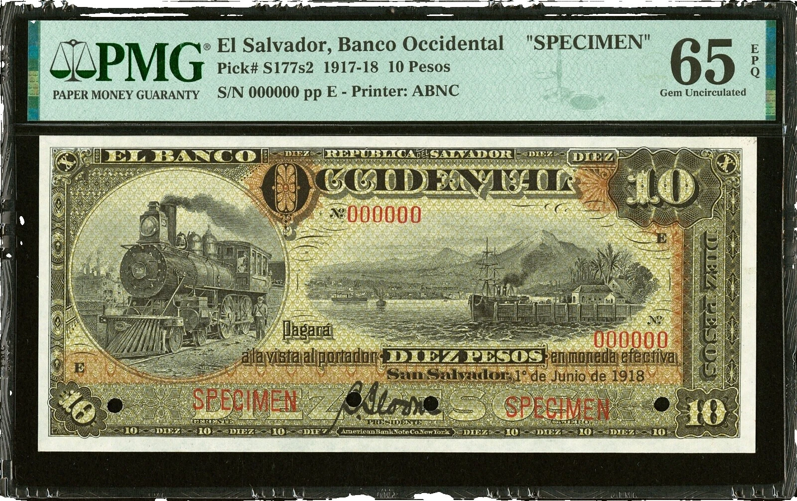 1918 Year North & Central American Paper Money