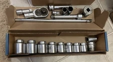 VTG Par-X, Snap-On & Indestro 3/4" Drive Socket Set W/ Extensions 19 pieces
