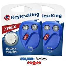2 Keyless Entry Remote Car Key Fob Control for MYT3X6898B 15008008 15008009 Blue