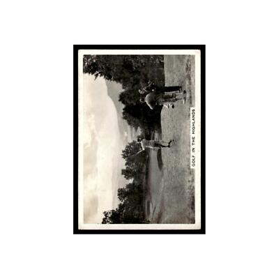 Golf In The Highlands 1938 Senior Service Cigarettes Our Countryside #37 EX