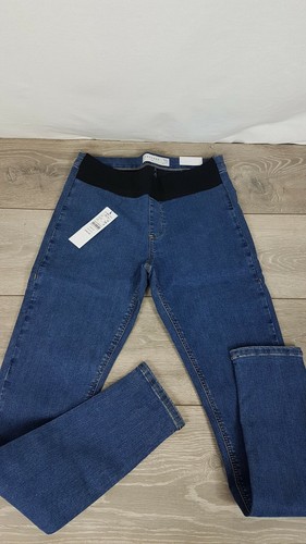 TOPSHOP MATERNITY JEANS JONI BLUE Denim Under Bump Skinny L32 Sizes UK 8 - 16 - Picture 5 of 8