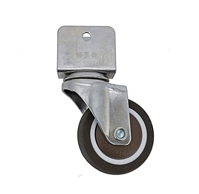 2'' Edge Mount 0.7'' Board TPE Wheel 360  Rotation Swivel Caster 1 PC