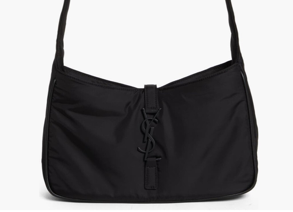 Saint Laurent Borsa a tracolla tracolla YSL NUOVA Le 5 À 7 in nylon nero