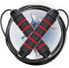 Skipping Rope Tangle-Free with Ball Bearings Rapid Speed Jump Rope Cable A900