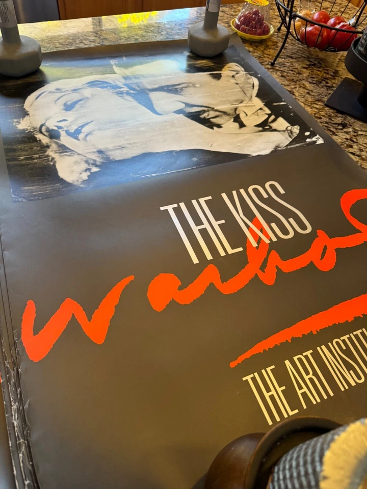 Andy Warhol Estate Vintage 1989 1st Edition Poster Dracula "The Kiss" - Image 2 of 4