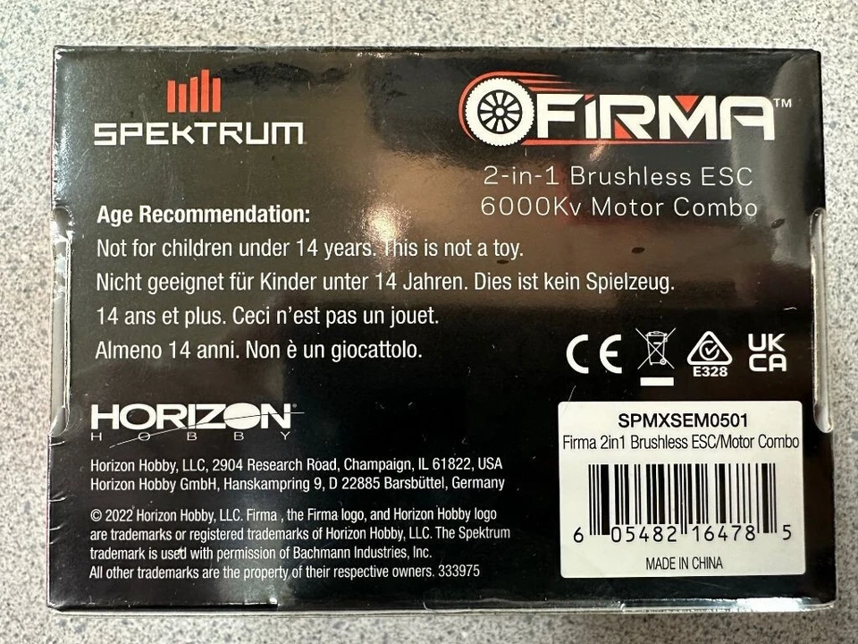 Spektrum RC Firma Brushless Motor/ESC 2-in-1 Combo (6000Kv) SPMXSEM0501 - Image 2 of 4