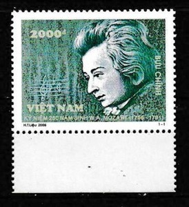 Vietnam 2006 Wolfgang Mozart SC# 3268 MNH Mint/Never Hinged