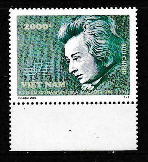 Vietnam 2006 Wolfgang Mozart SC# 3268 MNH Mint/Never Hinged