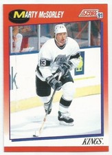 MARTY MCSORLEY 1991-92 SCORE BILINGUAL CARD NM-MT CONDITION