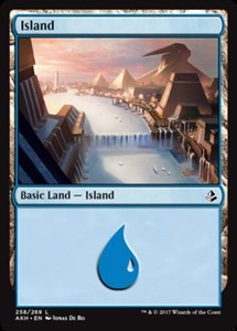 Island (258) - Foil x1 - Amonkhet - NM-Mint, English - Amonkhet