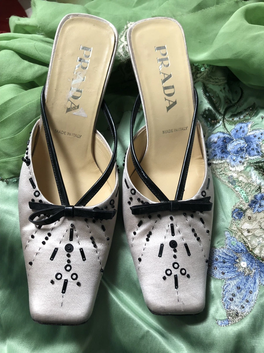 Prada bow mules store