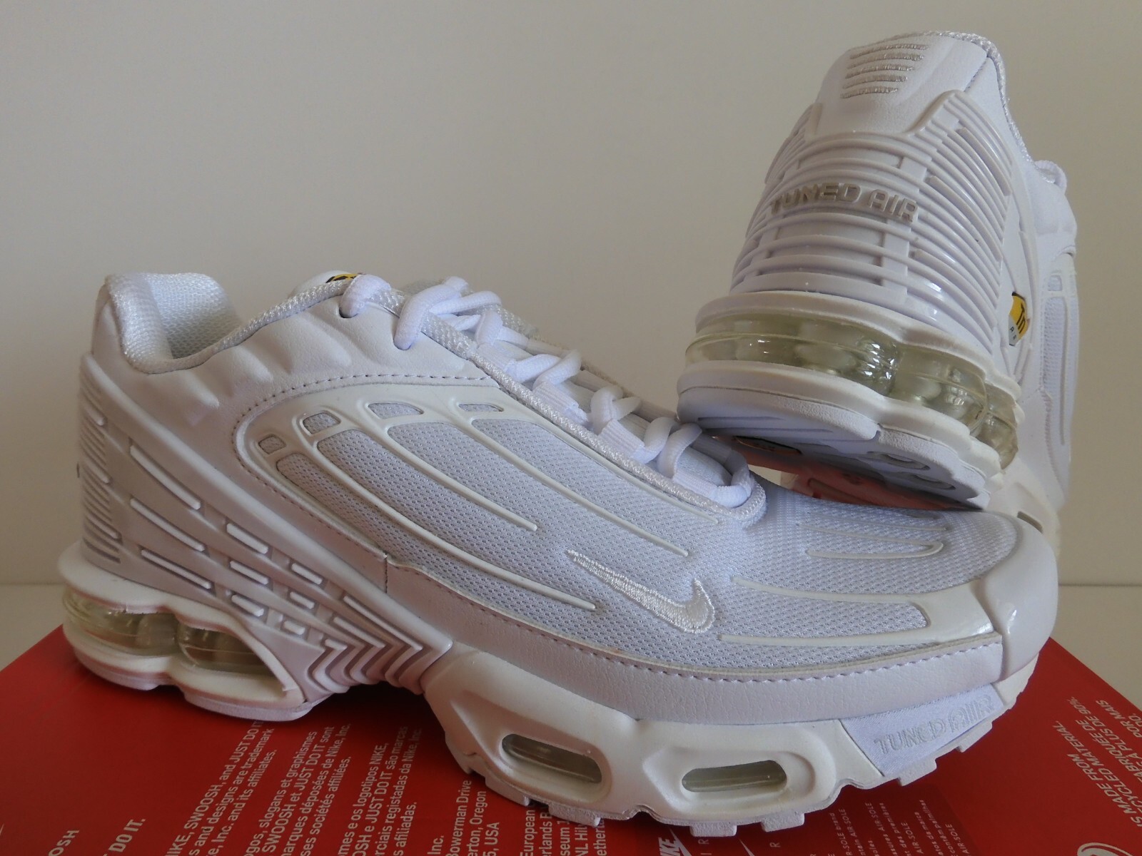 NIKE AIR MAX PLUS III 3 WHITE-WHITE-VAST GREY SZ 8 [CW1417-100] -  Shopping.com
