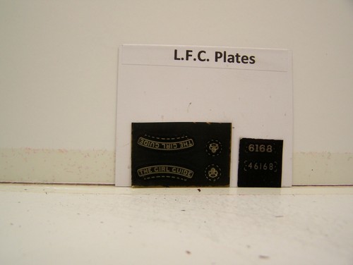 LFC LMS/BR The Girl Guide 6168/461568 Namens- & Nummernschilder | Zustand: New