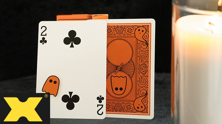 Bicycle Boo Back (Ghost) Playing Cards (Orange)
