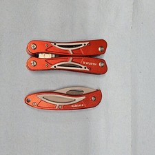Wurth Multi-tool Folding Knife W Case Sheath Pliers File Screwdrivers