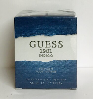 GUESS 1981 Indigo for Men Eau De Toilette Spray 1.7 fl oz/ 50 ml