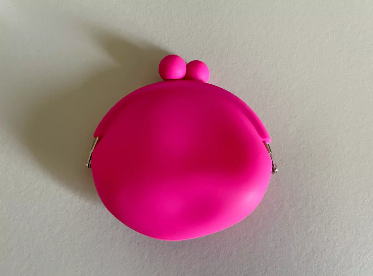 Silicone Coin Purse Pouch Hot Pink