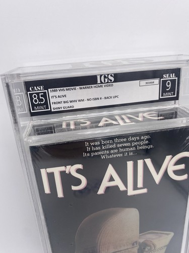 Itโs Alive VHS ๐ Graded Double Mint IGS ๐ New Warner Bros Horror - Picture 2 of 9