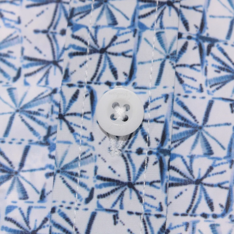 Robert Graham NWT Shields Casual Button Down Shirt Size XL Classic Blue/White - Image 2 of 4