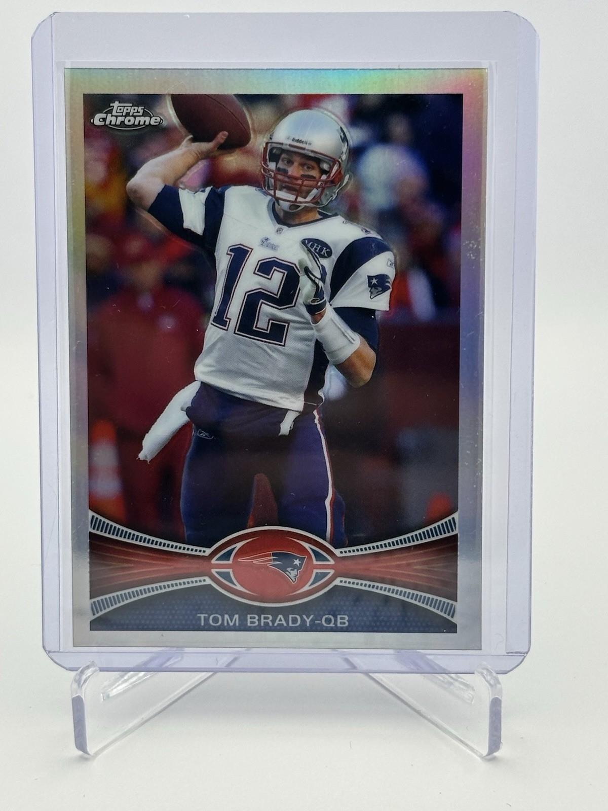 Topps 2012 Chrome Refractor Tom Brady #220 Patriots Football NFL
