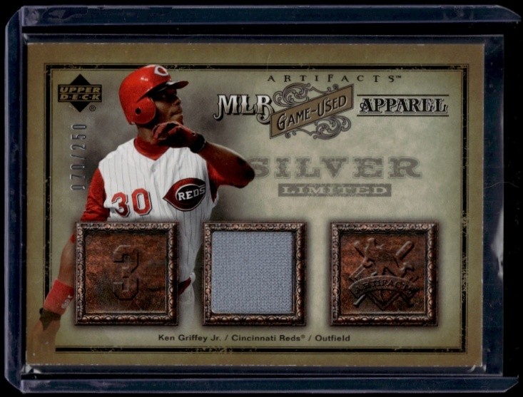 2006 Artifacts Ken Griffey Jr. MLB Game Used Apparel Silver Limited /250
