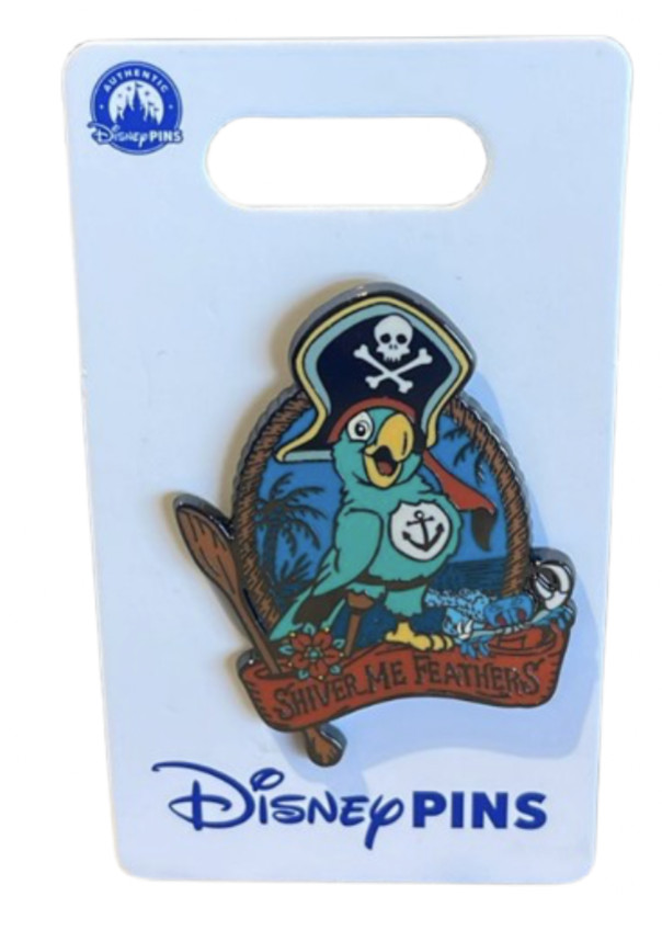 Disney Parks Shiver Me Feathers Peg-Leg Pete Pirates Caribbean Pin New With Card