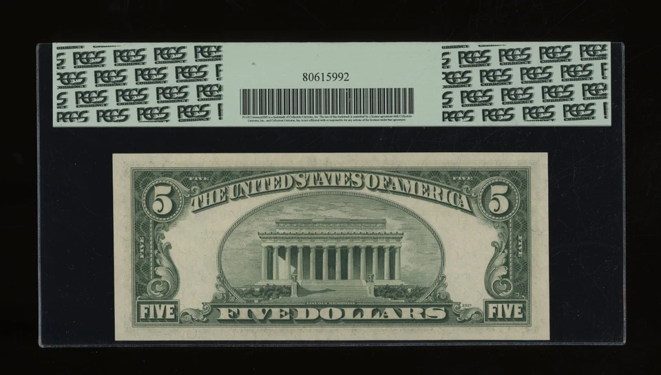 DBR 1950-C $5 FRN Atlanta Gem Fr. 1964-F PCGS 65 PPQ Serial F59998045C - Image 2 of 2