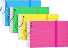 3x5 Index Cards with Rings 200 Count Ruled Flash Cards Study Note Cards Set