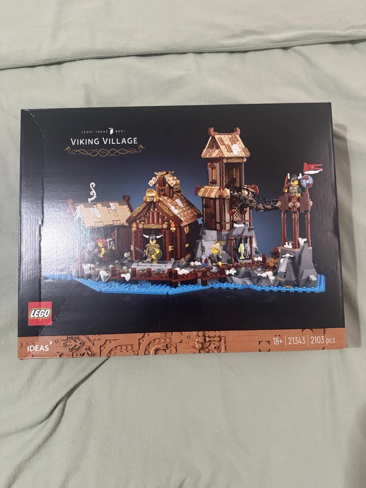 Retired LEGO Ideas Viking Village 21343 Set 2103 Pieces Age 18+ Boxed Viking