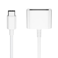 USB C to 30 Pin Female Adapter for iPhone 16, 1 Pack, White/USB-C 30Pin