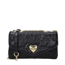 Love Moschino Borse a Spalla Donna Poliuretano Nero