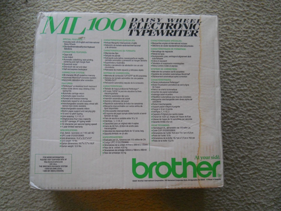 brother ml 100 standard typewriter - Image 2 of 4