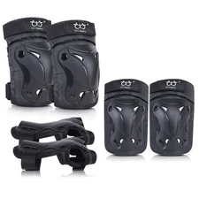 Kids/Youth Knee and Elbow Pads with Wrist Guards Protective Gear Set for Skat...