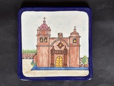 Mervyin's Caliifornia Carmel Mission San Carlos Borromeo Trivet Wall Tile VTG