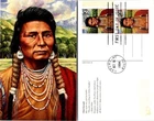 CHIEF JOSEPH INDIAN LEADER LEGENDS OF THE WEST 1994 FIRST DAY CARD COMBO LARAMIE