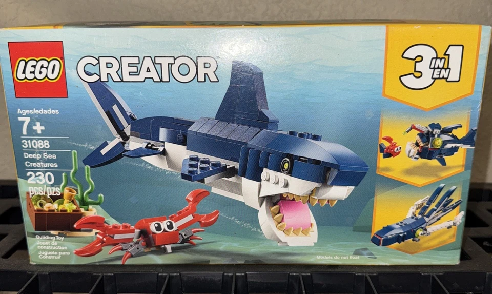 LEGO 31088 Creator Deep Sea Creatures 230 Pcs New in Box - Image 4 of 4