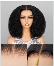 Megalook 6x5 hair Glueless Deep Wave Lace Front Wigs Human Hair Pre Plucked 12  