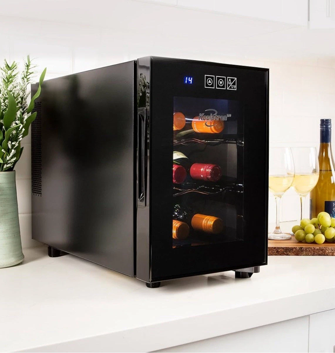 Koolatron Wine Fridge - Wine Cooler, 6 Bottle Cabinet for Champagne, Red & White
Opens in a new wind