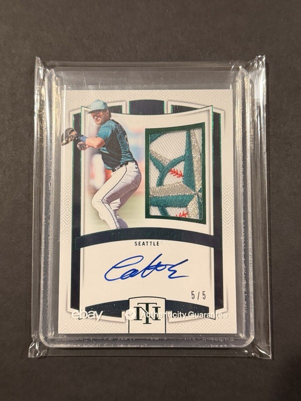 2025 National Treasures Colt Emerson Clutch Factor Rookie Logo Patch Auto /5 SSP