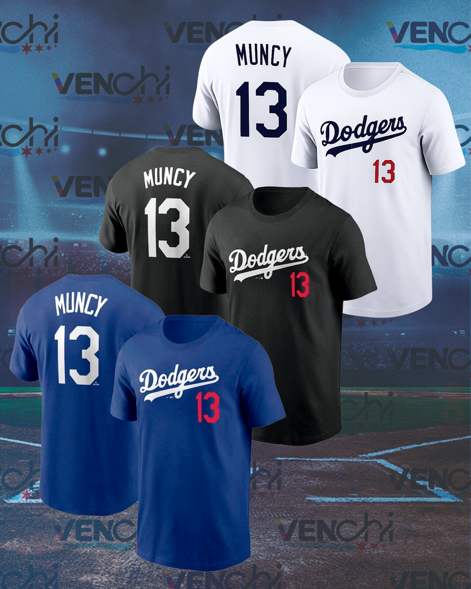 Max Muncy フィギュア 13番 ロサンゼルス・ドジャース Max Muncy #13 Los Angeles Dodgers Team Name & Number Player SHIRT