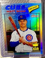 Topps 2025 Heritage Matt Shaw Rookie Chicago Cubs Baseball Card #99. rookie card picture