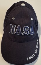 Baseball Cap, NASA I Need My Space, VG Condition, Blue