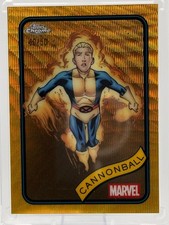 2025 Topps Chrome Marvel Cannonball Gold Wave Refractor /50 #51