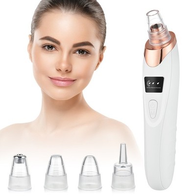 Blackhead Remover Vacuum Pore Cleaner   5 Suction Heads, USB Rechargeable, US