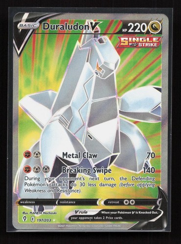 Duraludon V 197/203 Evolving Skies Ultra Rare Pokemon Holo LP
